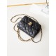 Chanel MINI FLAP BAG AS4384 Lambskin & Gold-Tone Metal Black High