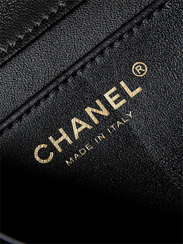 Chanel MINI FLAP BAG AS4385 Lambskin & Gold-Tone Metal Black High