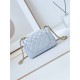 Chanel MINI FLAP BAG AS4385 Lambskin & Gold-Tone Metal Blue High