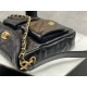 Chanel Hobo handbag AS4743 Shiny calfskin & gold-tone metal Black High