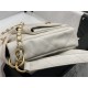 Chanel Hobo handbag AS4743 Shiny calfskin & gold-tone metal White High