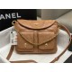 Chanel Hobo handbag AS4743 Shiny calfskin & gold-tone metal Caramel High