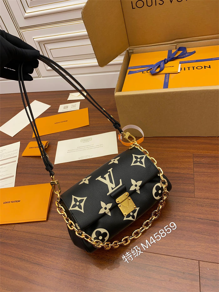 Louis Vuitton FAVORITE Monogram Empreinte Black/Beige M45859 Top