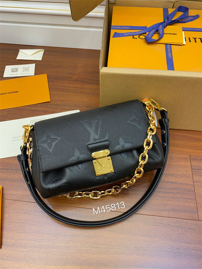 Louis Vuitton FAVORITE Monogram Empreinte Black M45813 Top