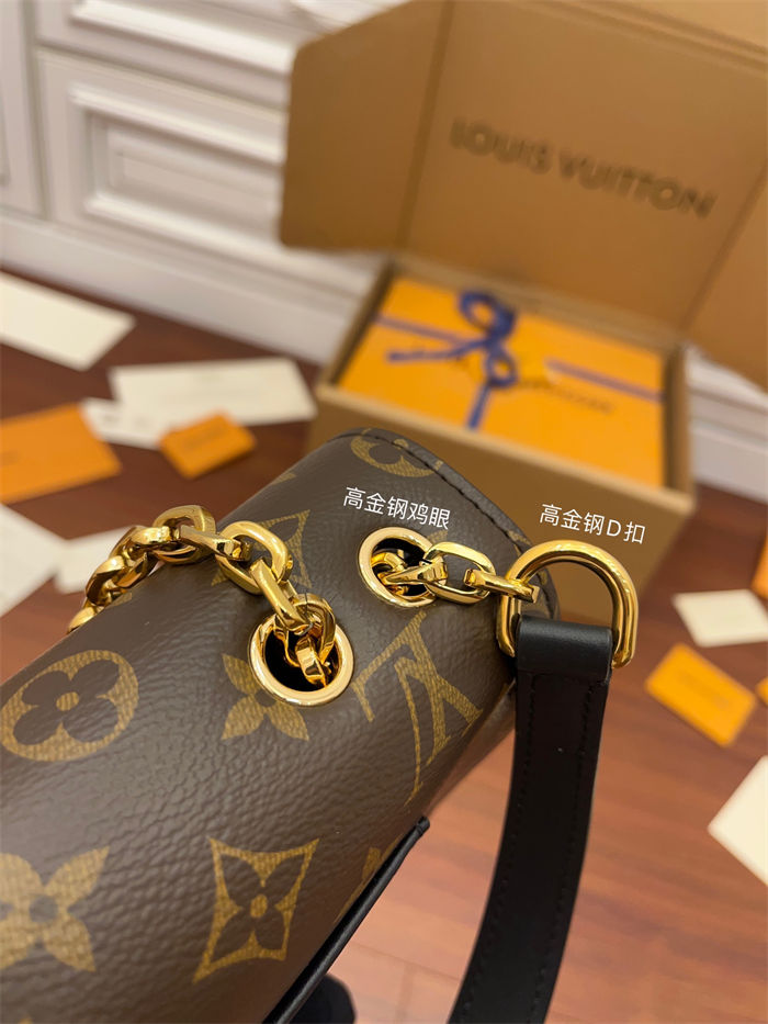 Louis Vuitton MARCEAU chain handbag Monogram coated canvas and cowhide leather M46126 Top