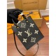 Louis Vuitton PETIT SAC PLAT Monogram Empreinte embossed supple grained cowhide leather Black M57937 Top