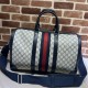 Gucci Savoy medium duffle bag 681295 GG Supreme canvas Blue High