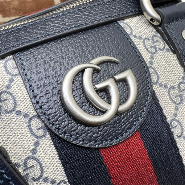 Gucci Savoy medium duffle bag 681295 GG Supreme canvas Blue High