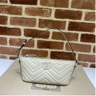 GG Marmont shoulder bag Leather 739166 White-White High