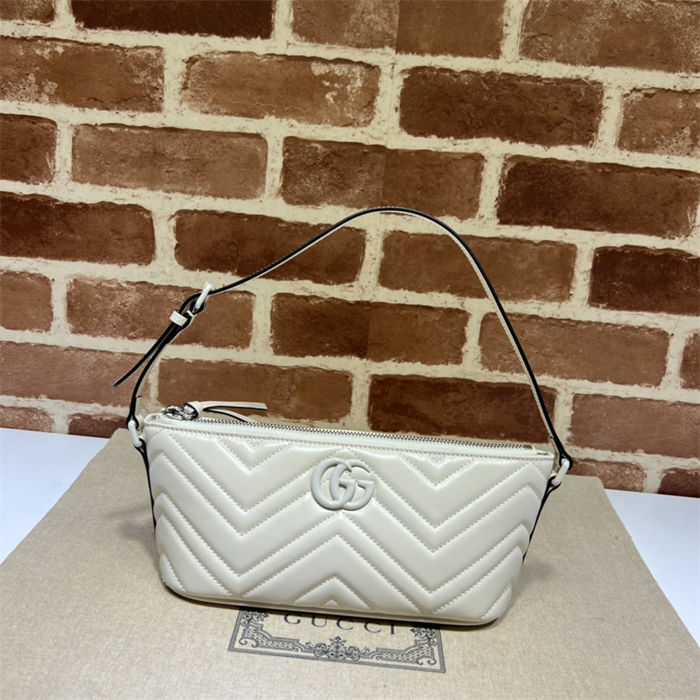 GG Marmont shoulder bag Leather 739166 White-White High