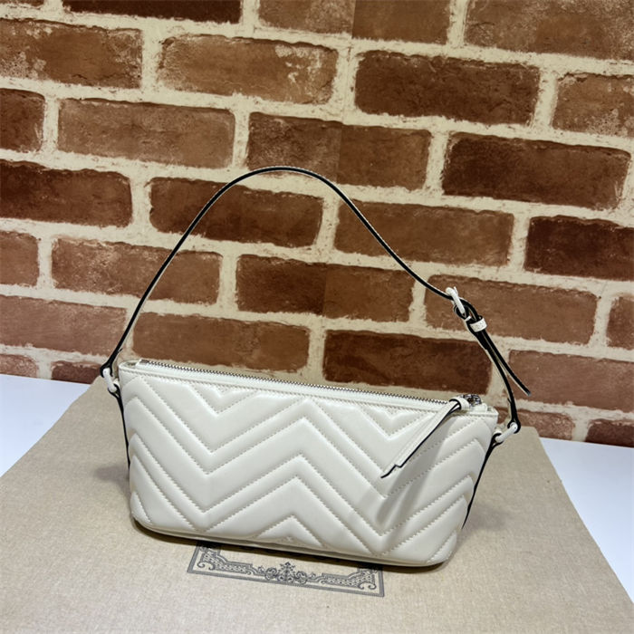 GG Marmont shoulder bag Leather 739166 White-White High