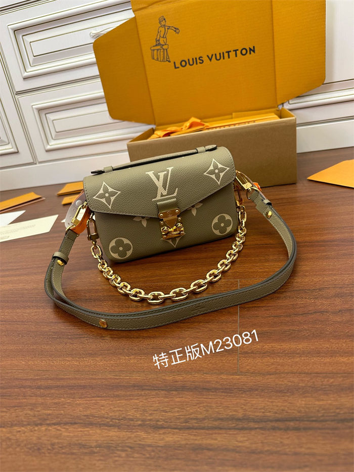 Louis Vuitton POCHETTE MÉTIS EAST WEST Monogram Empreinte embossed cowhide leather M23081 Top