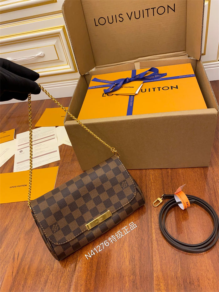 Louis Vuitton Favorite PM Bag Damier Ebene N41276 Top