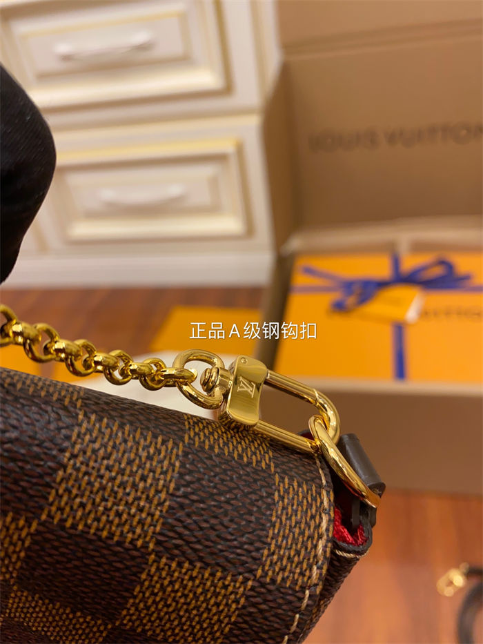 Louis Vuitton Favorite PM Bag Damier Ebene N41276 Top