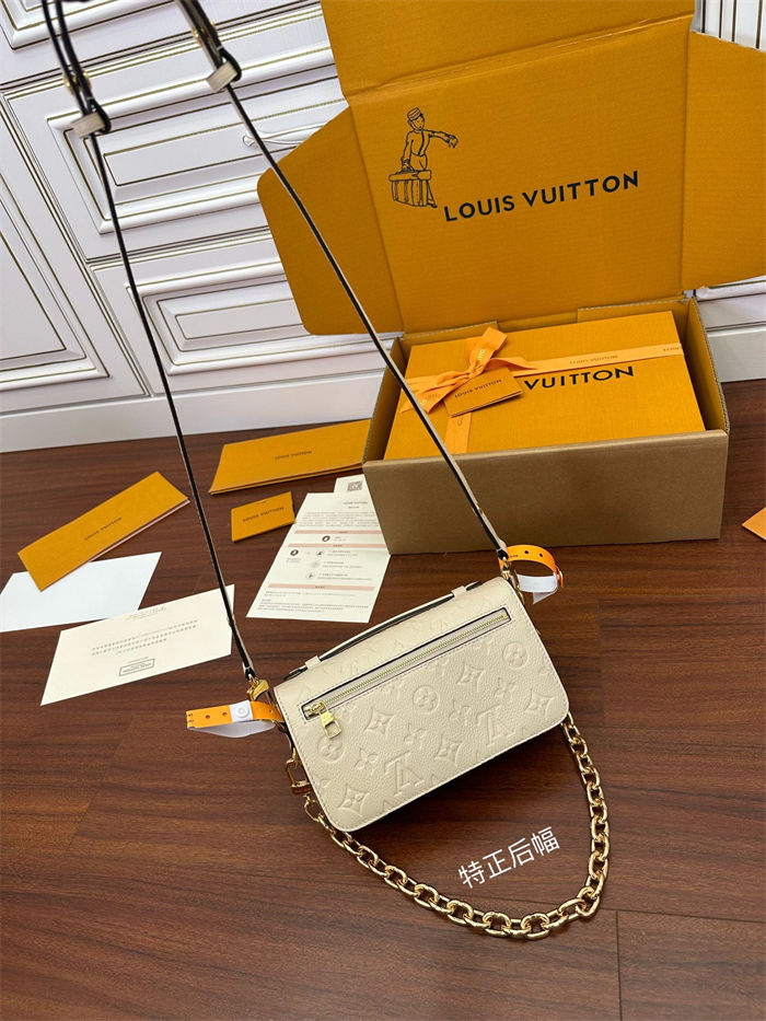 Louis Vuitton POCHETTE MÉTIS EAST WEST Monogram Empreinte embossed cowhide leather M22942 Top