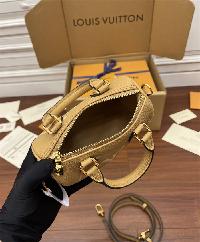 Louis Vuitton NANO SPEEDY Monogram Empreinte Leather M81457 Top