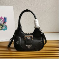 Prada Moon padded nappa-leather bag 1BA381 Black High