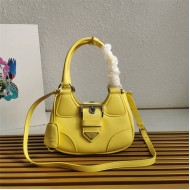 Prada Moon padded nappa-leather bag 1BA381 Yellow High