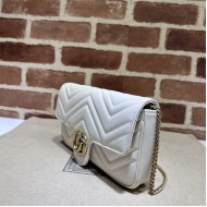 GG MARMONT MINI BAG With Card Case 751526 White High