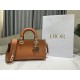 Lady D-Sire Small My ABCDior Bag Bull Leather Brandy High