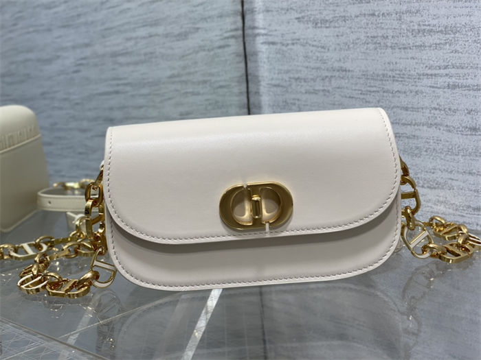 Small 30 Montaigne Avenue Bag Box Calfskin Ivory High