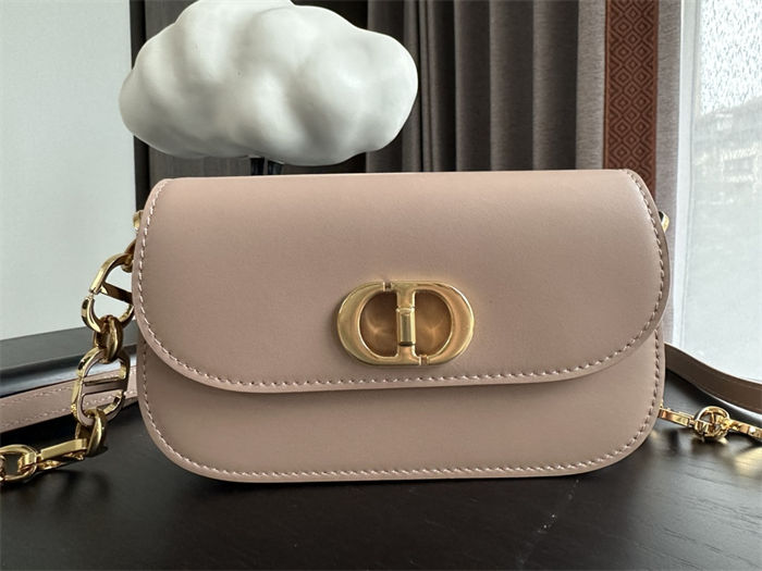 Small 30 Montaigne Avenue Bag Box Calfskin Beige High