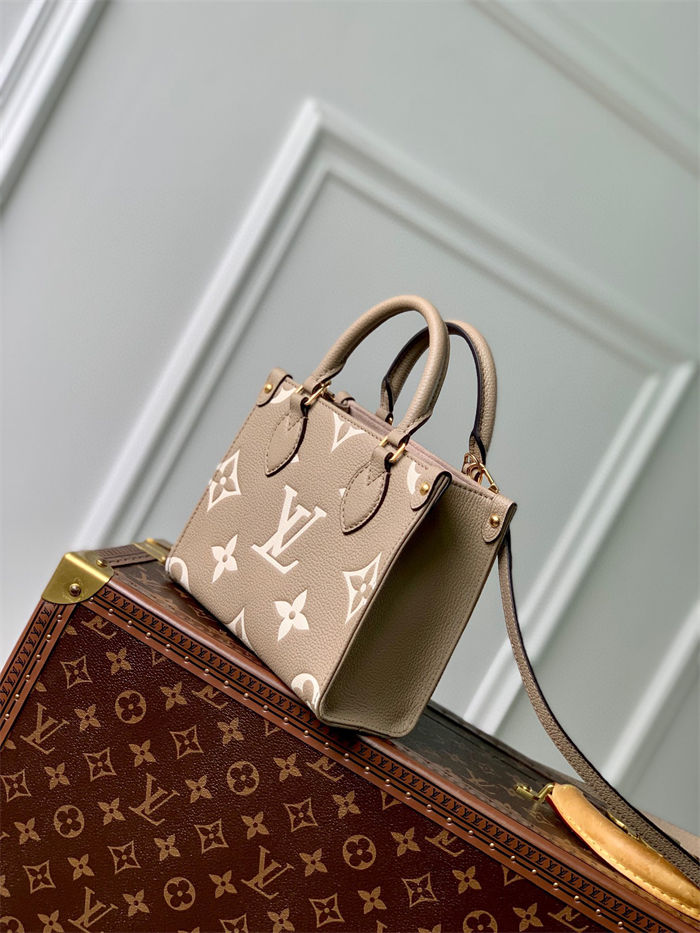 Louis Vuitton OnTheGo BB Monogram Empreinte cowhide leather M47054 High