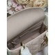 Two-Tone Small Lady Dior Bag Two-Tone Cannage Lambskin Latte and Powder Pink High