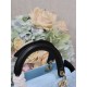 Two-Tone Medium Lady Dior Bag Two-Tone Cannage Lambskin Sky Blue and Black High