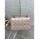 Small Dior Jolie Top Handle Bag Cannage Calfskin Pink High