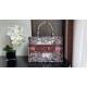 MEDIUM Dior BOOK TOTE Plan de Paris Embroidery Beige High