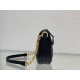 Diorstar Callisto Bag Macrocannage Lambskin Black High