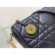 Diorstar Callisto Bag Macrocannage Lambskin Black High