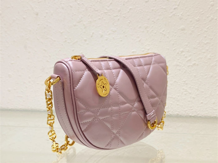 Diorstar Callisto Bag Macrocannage Lambskin Pink High