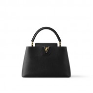 Louis Vuitton CAPUCINES MM Taurillon Leather Black M42259 Top