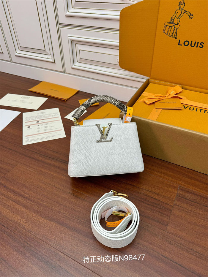 Louis Vuitton CAPUCINES MINI Taurillon Leather N98477 Top