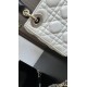 Two-Tone Mini Lady Dior Bag Two-Tone Cannage Lambskin Latte and Black High