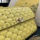 Valentino Spike Medium Bag Lambskin Yellow High