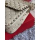 Valentino Spike Medium Bag Lambskin LIGHT IVORY High