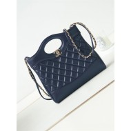 Chanel 31 SHOPPING BAG Mini AS4133 Calfskin & Gold-Tone Metal Navy Blue A