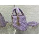 MINI LADY Dior BAG Cannage Lambskin Gold Metal Lilac High