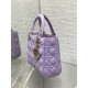 SMALL LADY Dior MY ABCDior BAG Cannage Lambskin Lilac High