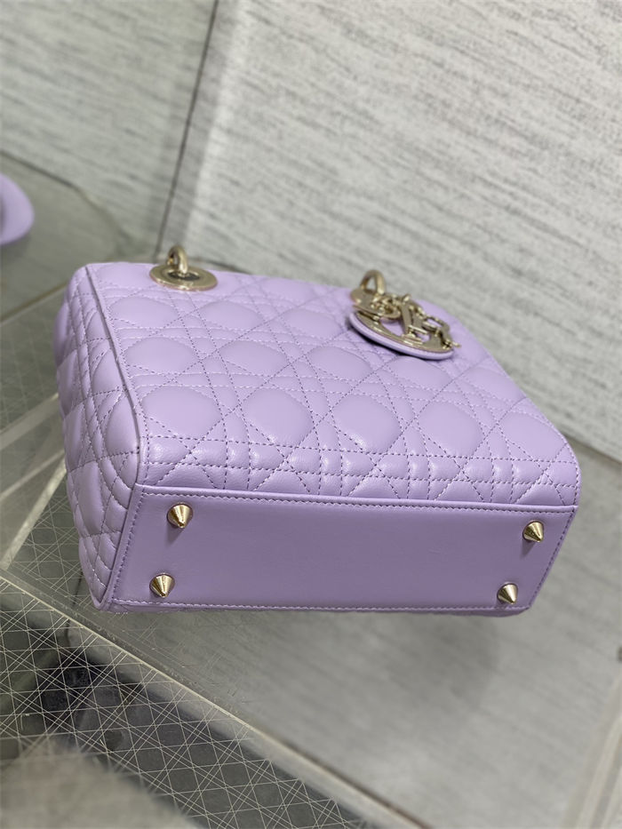 SMALL LADY Dior MY ABCDior BAG Cannage Lambskin Lilac High