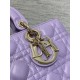 LADY D-JOY BAG MEDIUM Cannage Lambskin Lilac High