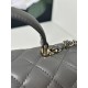 MINI FLAP BAG WITH TOP HANDLE AS2431 Lambskin & Gold-Tone Metal A