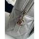 Chanel Mini Backpack Grained Calfskin Gold-Tone Metal AP3753 Silver High