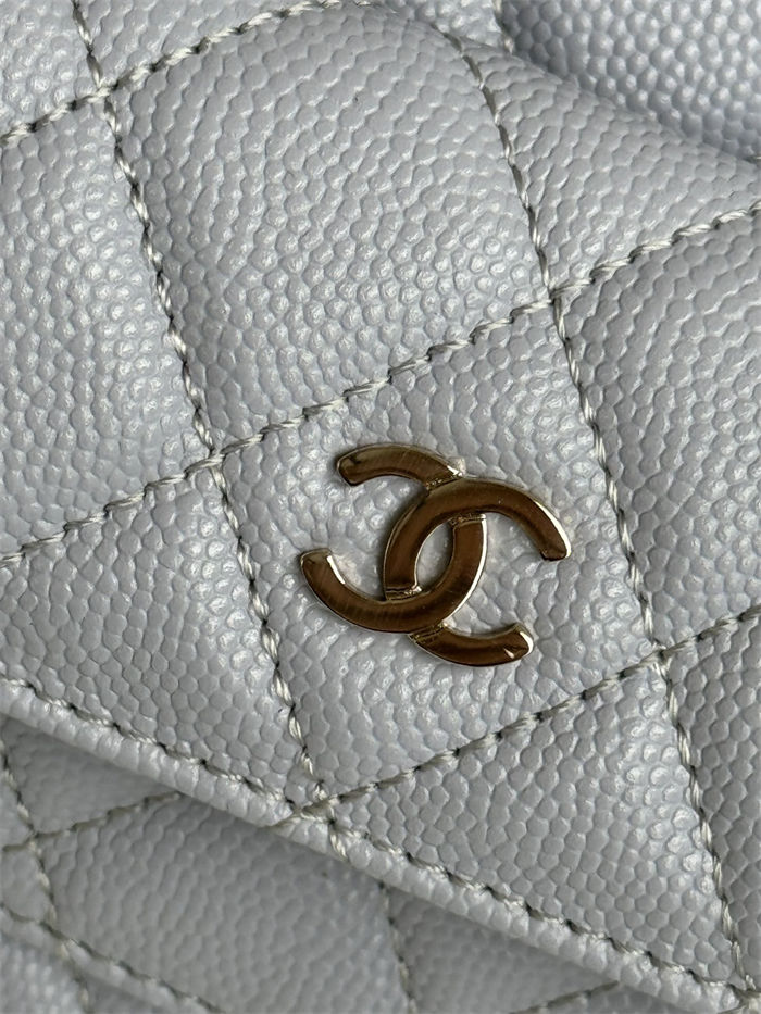 Chanel Mini Backpack Grained Calfskin Gold-Tone Metal AP3753 Purple Pale High