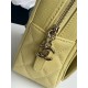 Chanel Mini Backpack Grained Calfskin Gold-Tone Metal AP3753 Yellow High