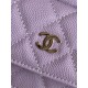 Chanel Mini Backpack Grained Calfskin Gold-Tone Metal AP3753 Purple High