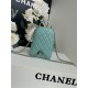 Chanel Mini Backpack Grained Calfskin Gold-Tone Metal AP3753 Mint High